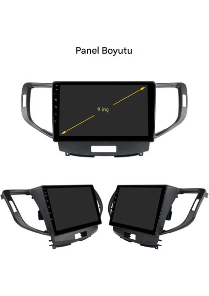 Honda Accord & Spector Özel 9" 8gb Ram 128GB Depolama, Wi-Fi & Carplay Destekli, Kamera Dahil Multimedya Navigasyon Sistemi modelleri