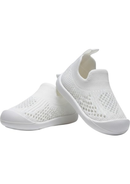 Fitifitibebe Bebek Ilk Adım Örgü Ayakkabı Nefes Alabilir Kaymaz Tabanlı Ortopedik Yumuşak Renkli Patik Çocuk Kreş