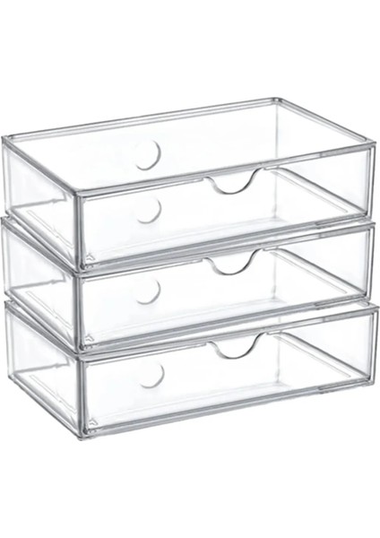 3 Katlı Büyük Çekmece Modülü Makyaj Organizeri