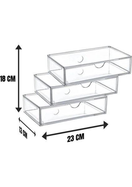 3 Katlı Büyük Çekmece Modülü Makyaj Organizeri fiyatları