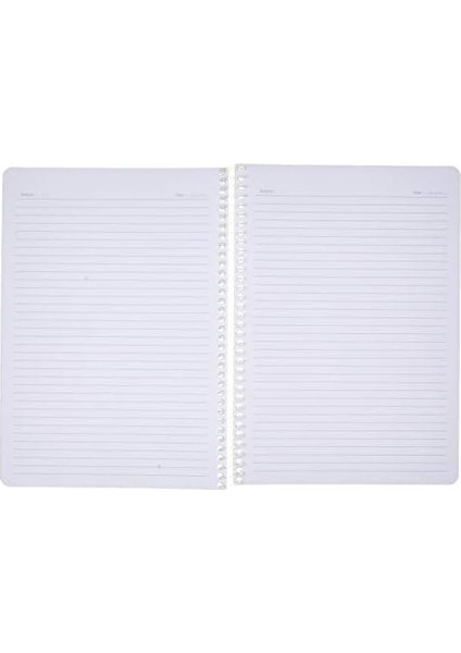 Pruva A4 Pet Spiralli Karton Kapaklı Defter 144 Yaprak - Çizgili - Yeşil fiyatları