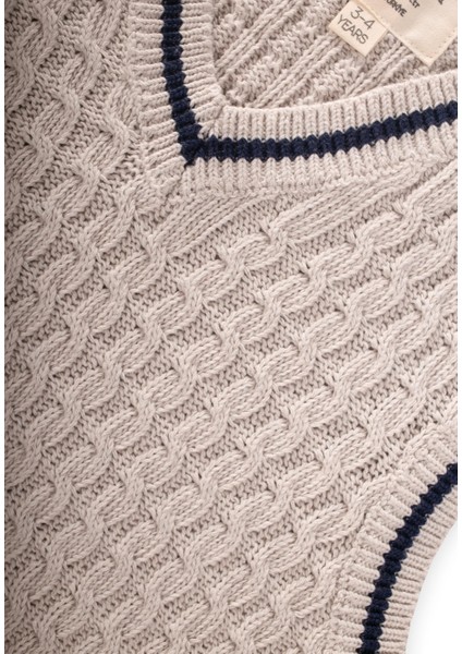Saş Örgü Triko Süeter 3-9 Yaş Taş modelleri