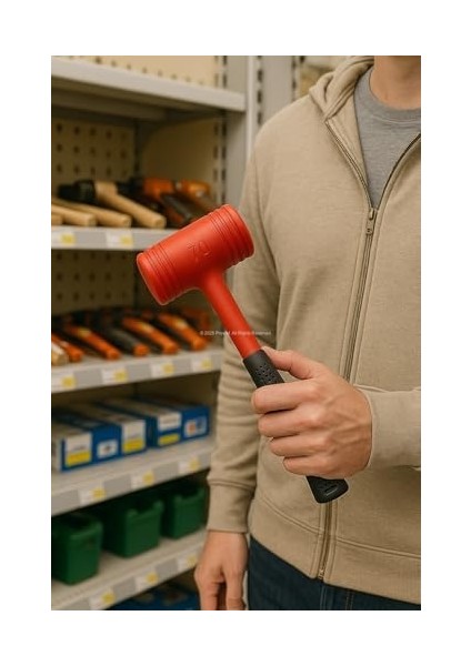 Çift Renkli Tokmak, Sert Plastik Başlık, Iz Bırakmaz, Ergonomik Kaymaz Saplı, Kaporta Işleri, Süpürgelik Montajı, Marangozluk ve Işleri Için Uygun, Dayanıklı El Aleti (70 Mm) modelleri