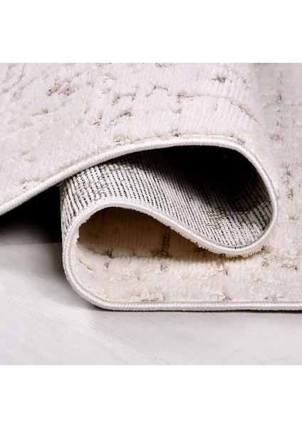 Fraga Modern Bej Polyester Pamuk Tabanlı Makine Halısı fırsatları