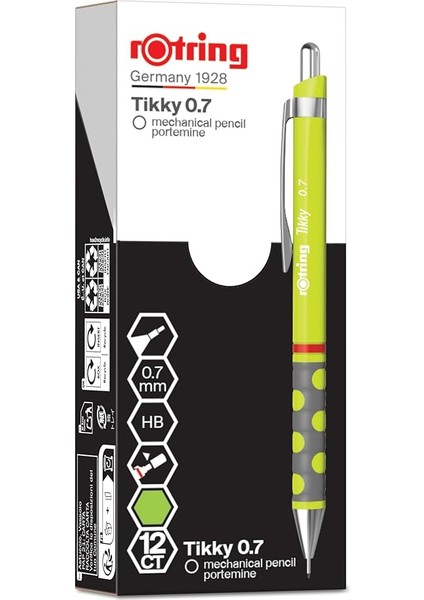 Tıkky Mekanik Kurşun Kalem, Limon Yeşili 0.7 mm fiyatları
