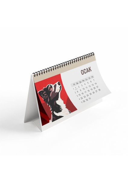 Köpek Temalı Masaüstü Takvim