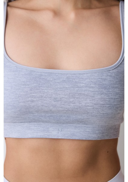 Reversible Seamless Çok Renkli Crop Üst