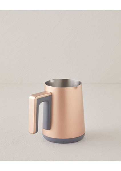 Tkm 6001 Çelik Cezve Çift Taşım Türk Kahvesı Makınesı Beyaz-Bakır