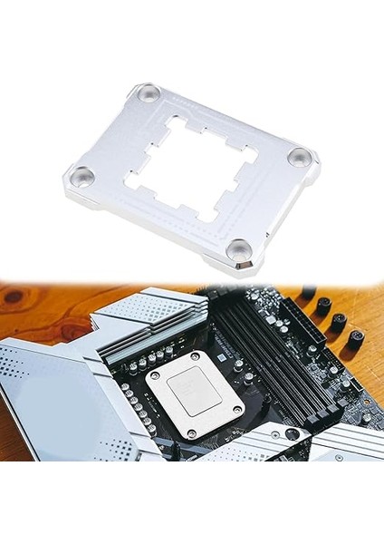 Idea Am5 Cpu Tutucu Am5 Bükülme Önleyici Temas Çerçevesi, 4 Adet Vida ve 1x Tornavida Düzeltici Bükülme Önleyici Sabitleme Çerçevesi 75X56 MM/2,95X2,2 Inç Gümüş modelleri
