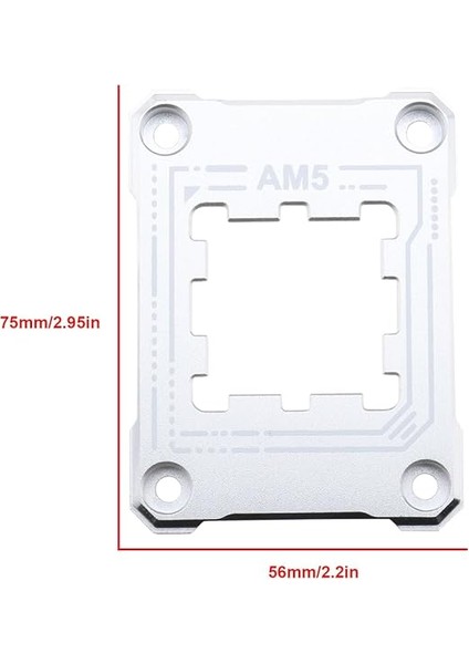 Idea Am5 Cpu Tutucu Am5 Bükülme Önleyici Temas Çerçevesi, 4 Adet Vida ve 1x Tornavida Düzeltici Bükülme Önleyici Sabitleme Çerçevesi 75X56 MM/2,95X2,2 Inç Gümüş fırsatları