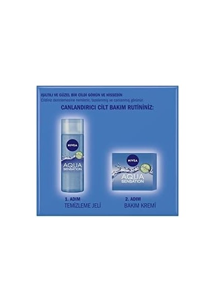 Nıvea Aqua Sensation Canlandırıcı Yüz Bakım Kremi 50ML, Nemlendirici, Salatalık Özü, Dolgun Cilt
