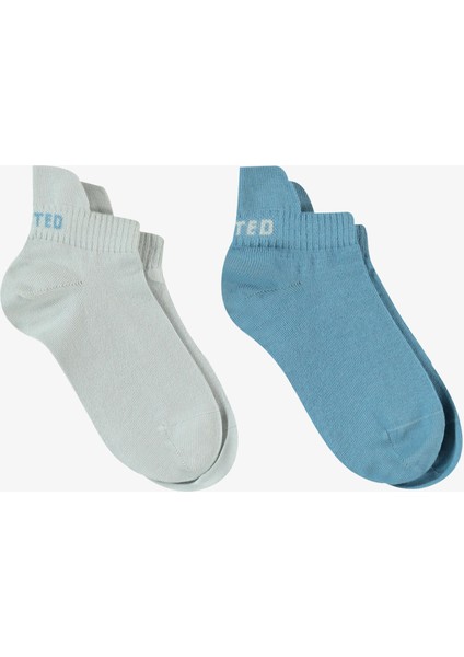 Unıted4 Street Kadın Mavi/gri 2'li Çorap