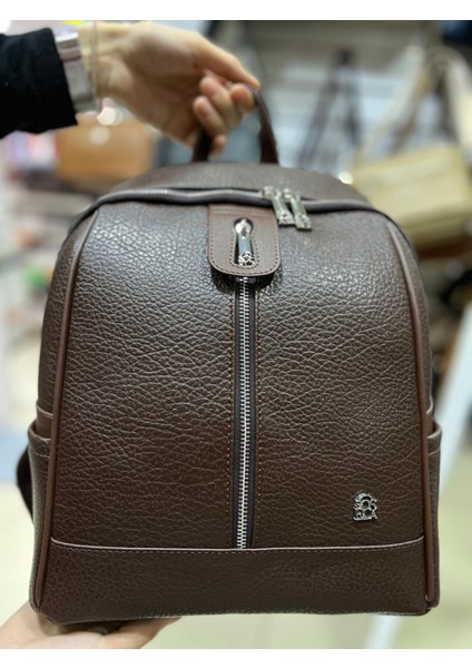 67-9013 Kadın Askılı Sırt Çanta-Kahverengi modelleri