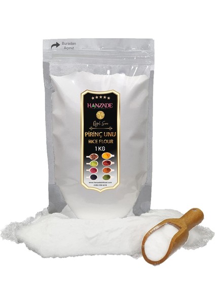 Hanzade Bitkisel Sade Saf Pirinç Unu 1 kg modelleri