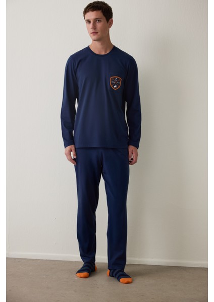 Horse Erkek Oversize Uzun Kollu Pijama Takımı