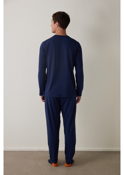 Horse Erkek Oversize Uzun Kollu Pijama Takımı