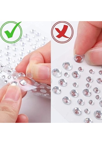 Sticker Taş Sticker Yapışkanlı Saç, Yüz, Tırnak, Makyaj Nane Süs Taşı Işıltılı Parlak Renkli Kalpli Kareli, Giraffe Sticker fırsatları