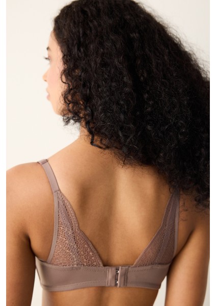 Parlak Vizon Eliza Balensiz Push Up Dekolte Sütyeni