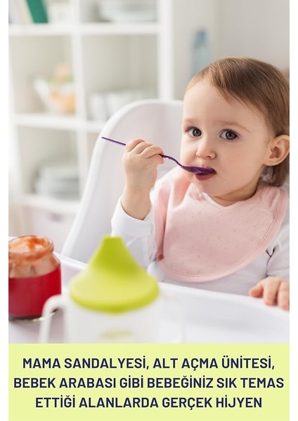 Antibakteriyel Bebek Çocuk Oyun Alanı Oyuncak Alkolsüz Hassas Yüzey Temizleyici Dezenfektan Sprey 5l indirimleri