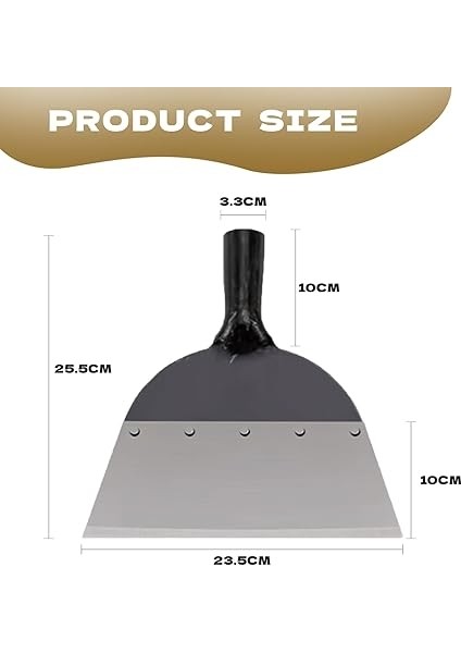 Fonksiyonlu Bahçe Küreği, Dış Mekan Bahçe Temizleme Küreği, Yabani Ot Temizliği, Gübreleme, Toprak Değiştirme Vb. Için Uygundur (23 Cm) fiyatları