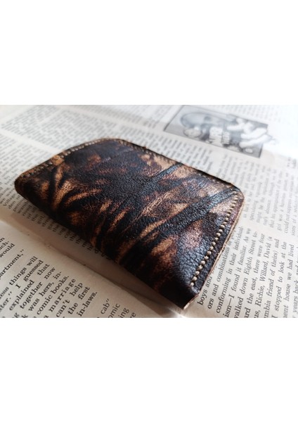 Hakiki Deri Üst Kalite Tamamen El Emeği Minimalist Cüzdan 15.5X10.5 cm MD13 fiyatları