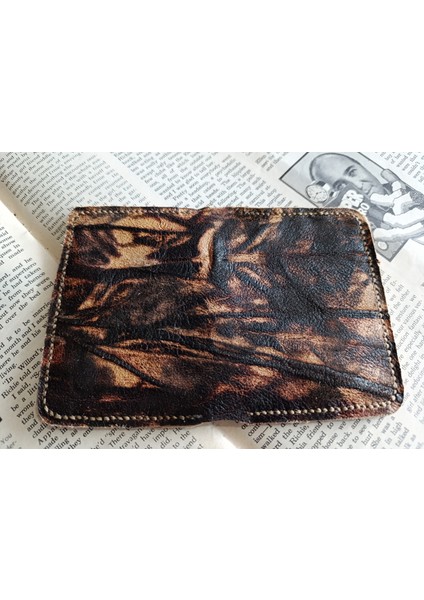 Hakiki Deri Üst Kalite Tamamen El Emeği Minimalist Cüzdan 15.5X10.5 cm MD13 indirimleri