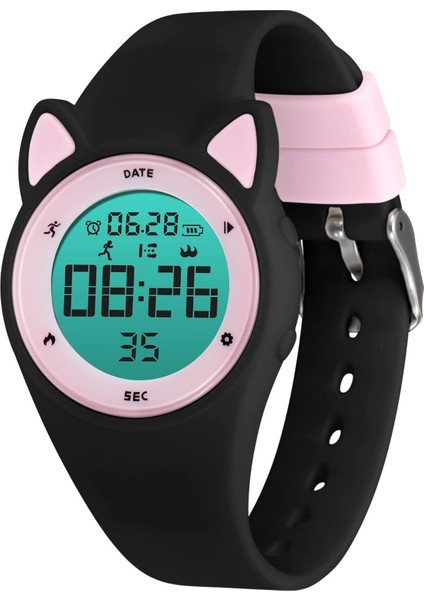 Saati, Erkek Kız Çocuklar Için Dijital Saat, Fitness Takipçili Spor Saat, Çalar Saat, Kronometre, Uygulamasız ve Su Geçirmez, 5-12 Yaş I Çocuklara Yönelik Saat Apple Gardener (Yurt Dışından)