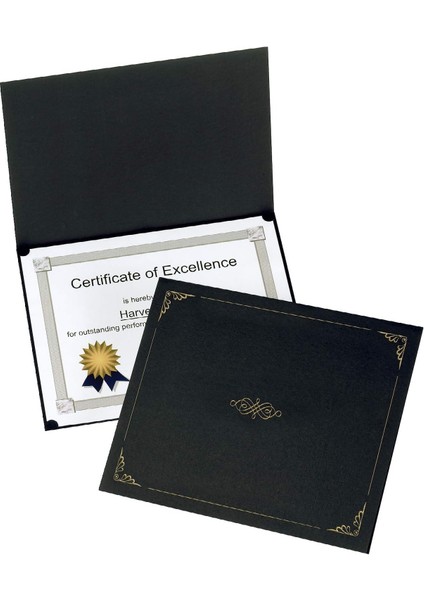 Sertifika Sahipleri, Siyah Diploma Sahipleri, Mektup Boyutu, Paket Başına 25 (299550)
