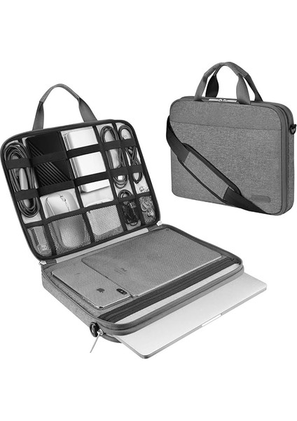 13 13,3 14 Inç Dizüstü Bilgisayar Çantası, Koruyucu Kılıf, Su Geçirmez Neopren, Dizüstü Bilgisayar Kılıfı, Acer/asus/dell/fujitsu/lenovo/hp/samsung/sony Için Çanta, Gri