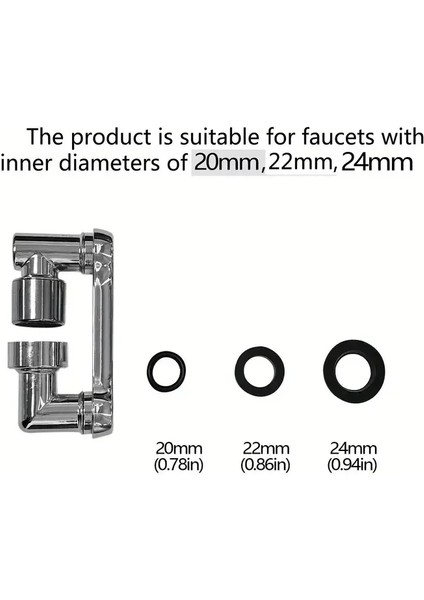 Egonex 1080 Derece Dönebilen Mutfak ve Lavabo Bataryası Akrobat Musluk Ucu fırsatları