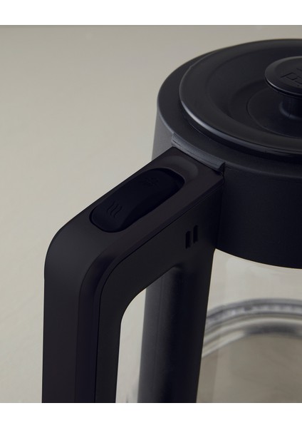 CMK 6001 Cam Çay Makinesi ve Kettle Siyah