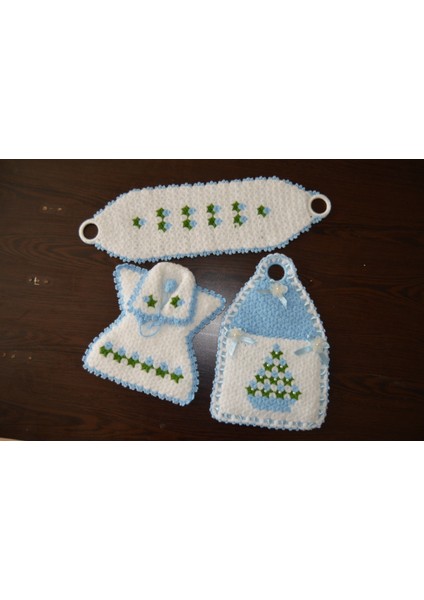 🧼 El Emeği Göz Nuru Örgü Sabunluk ve Kese Takımı