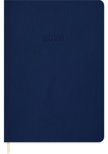 Keskin 2026-16*24 Günlük Termo Deri Ajanda-Lacivert