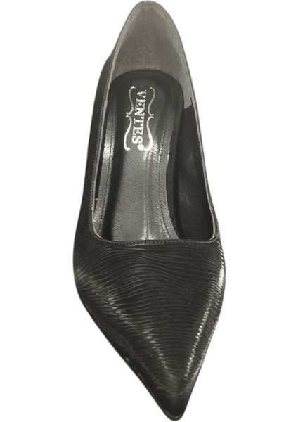 8357707Z Baskılı 8 cm Kadeh Topuk Günlük Şık Kadın Stiletto Ayakkabı modelleri