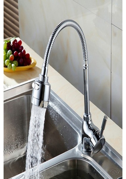 Krom Her Yöne 360° Hareketli Esnek Borulu Mutfak Lavabo Musluk Çeşme Batarya Borusu Başlığı fiyatları