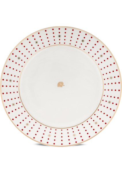 Navy 24 Parça 6 Kişilik Yemek Takımı Kırmızı