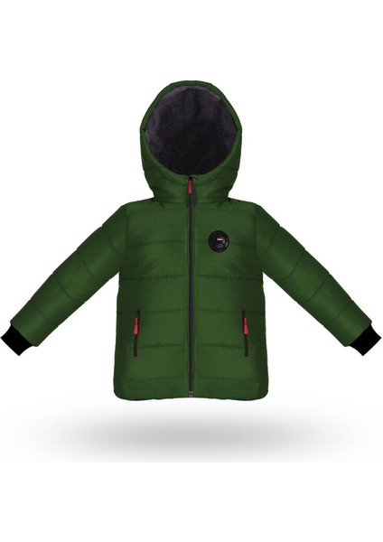 İçi Kürklü Su ve Rüzgar Geçirmez Erkek Çocuk Mont