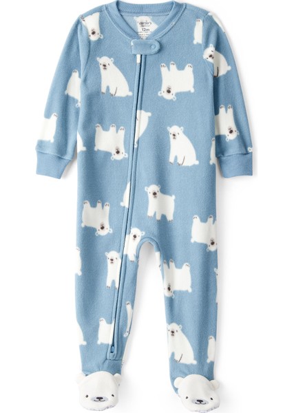 Erkek Çocuk Yeşil Polar Tulum