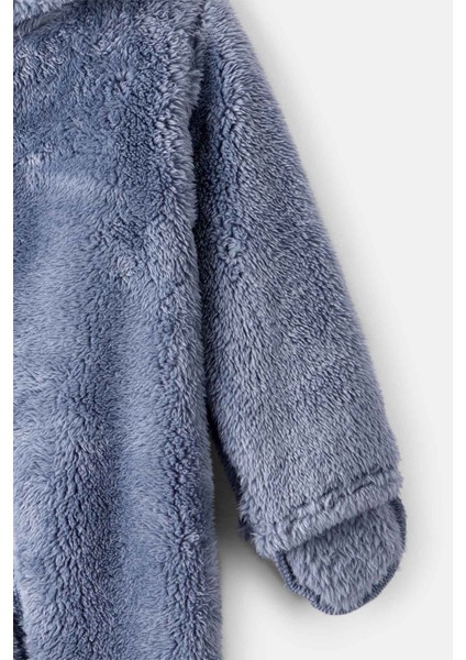 Erkek Bebek Mavi Kapüşonlu Tulum fiyatları