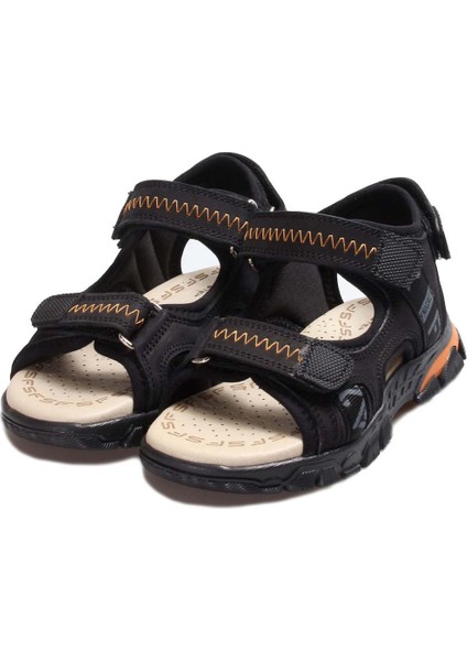 Erkek Çocuk Deri Ortopedik Rahat Yazlık Sandalet 574XCA1005