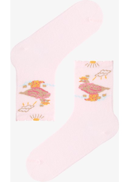 Erkek Çocuk Cowboy Goose Ördek Desenli 4'lü Soket Çorap