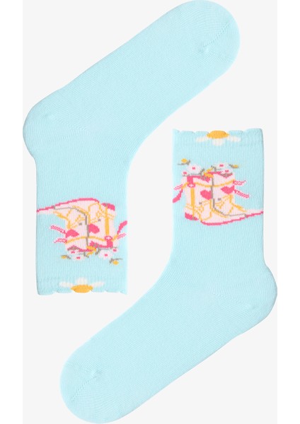 Erkek Çocuk Cowboy Goose Ördek Desenli 4'lü Soket Çorap