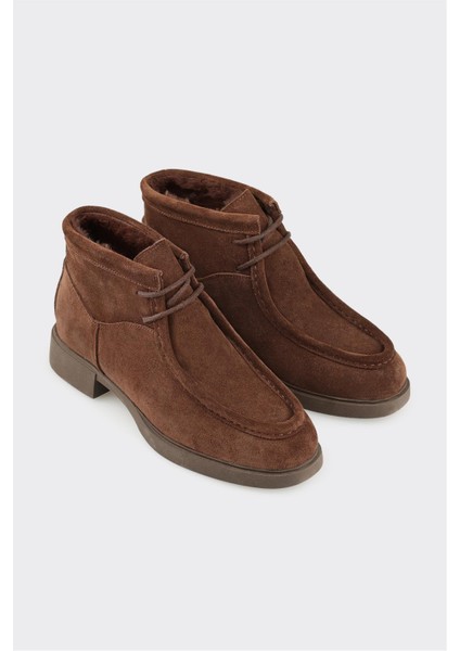 Kahve Deri Kadın Günlük Bot fiyatları