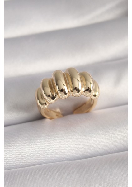 bulurum pirinç gold renk kadın yüzük