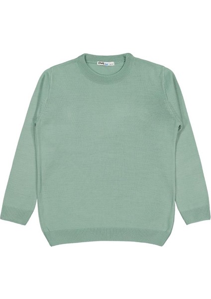 Basic 6-9 Yaş Kazak - Yeşil 9-10 Yaş