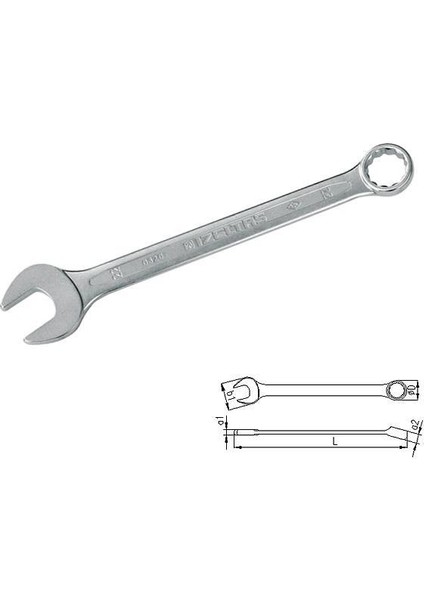 bulurum ızeltaş 0320 kombine anahtar 9 mm kısa boy