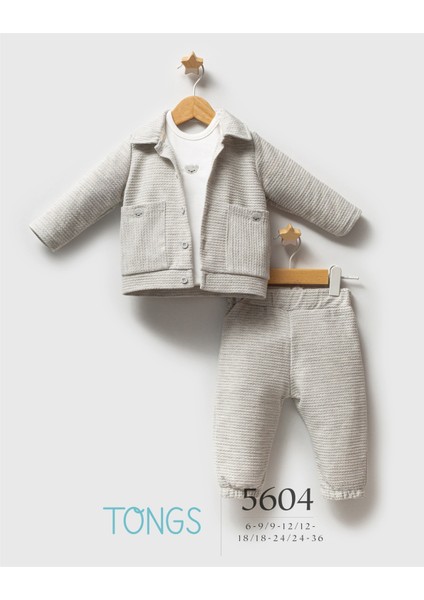 Classic Bear 3lü Takım 5604 Gri