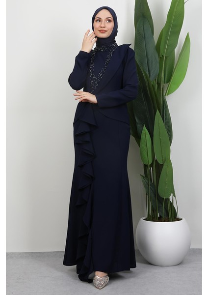 Matilda Krep Abiye Lacivert fırsatları