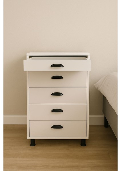 Rova /5 Çekmeceli Kozmetik Şifonyer- Makyaj Düzenleme Düzenleme Dolabı - Elbise Düzenleyici indirimleri