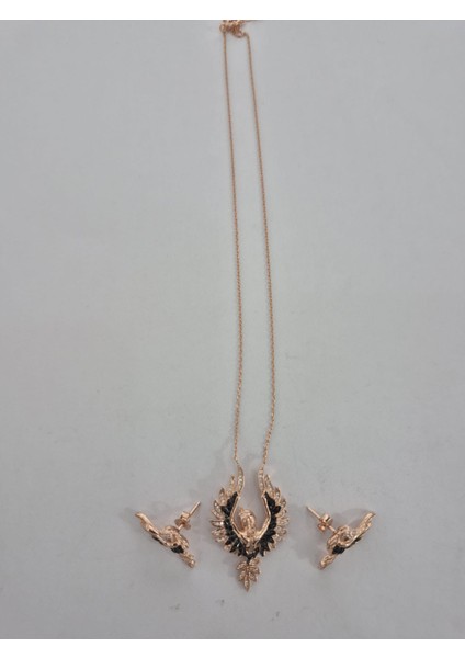 925 Ayar Papatya Silver Melek Kolye.rose.gold fırsatları